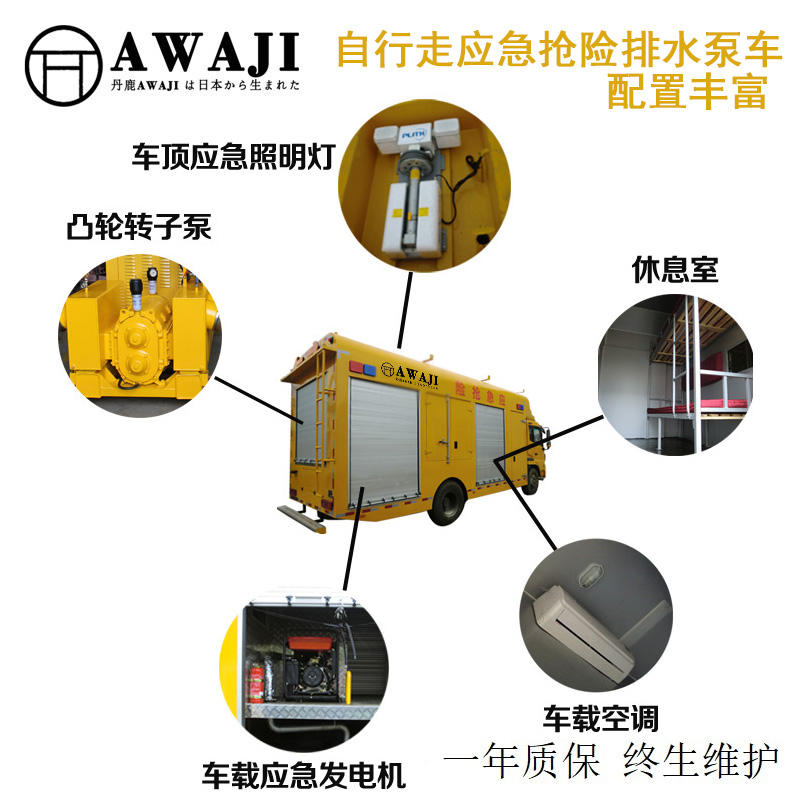 自行走应急抢险排水泵车配置丰富.jpg